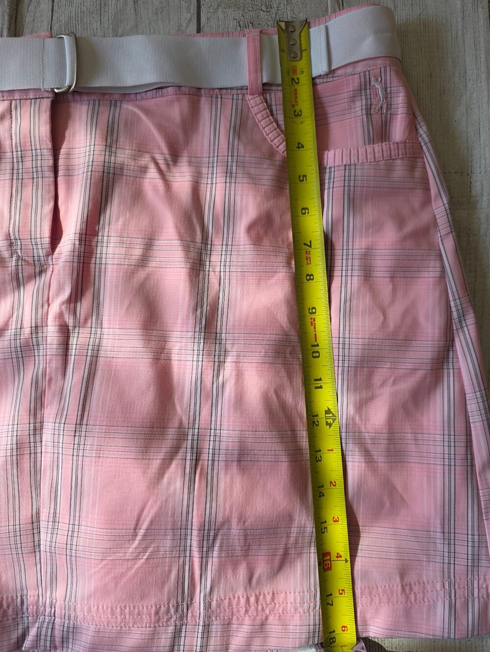 Izod Golf Skirt Cool FX Women’s Size 16 Skort Athleisure Pink Plaid Pockets NWT - Picture 10 of 10